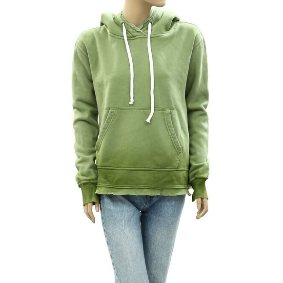Free People We The Free Zuma Hooded Sweatshirt Top Oversized Ombre XS - Picture 6 of 10